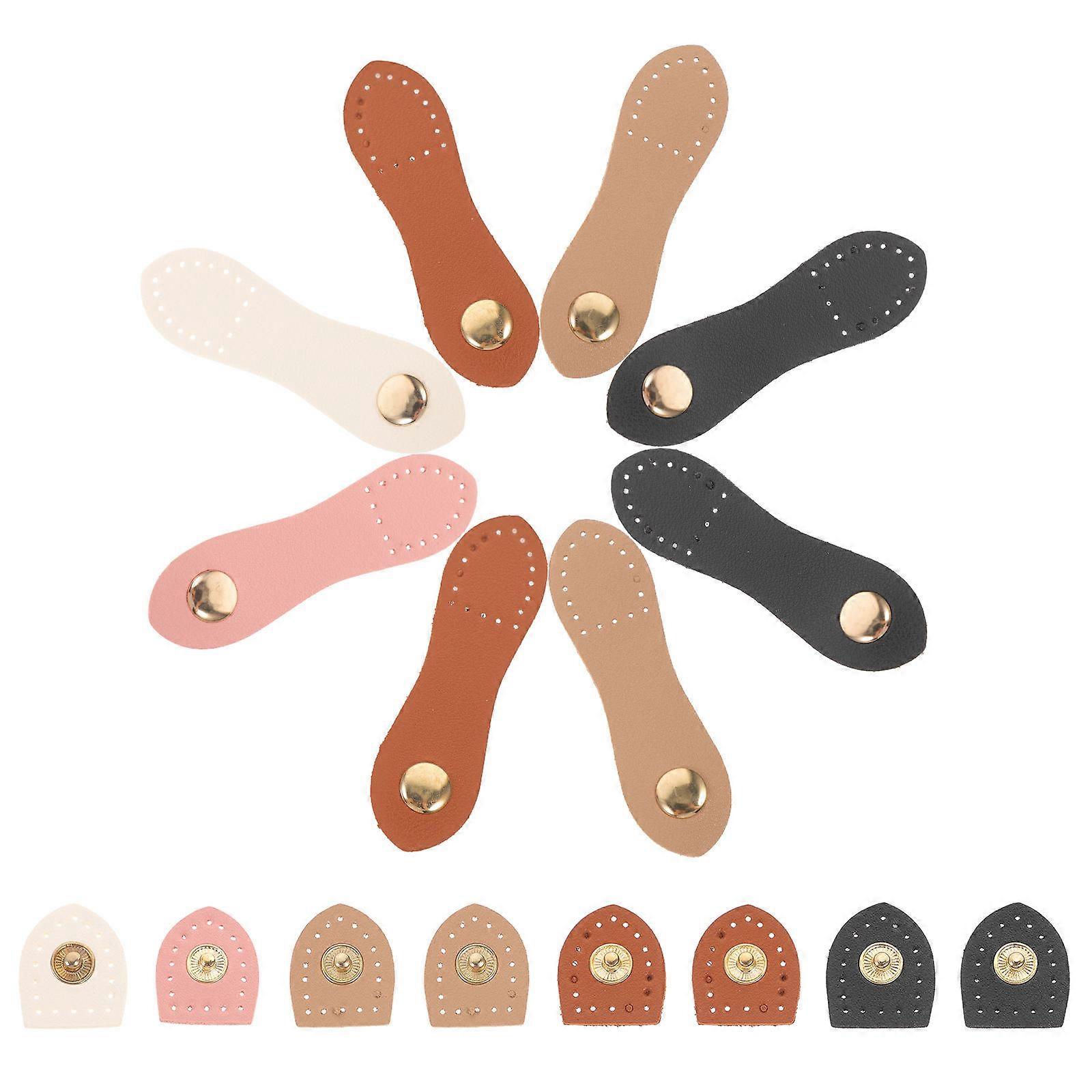 Snap Buckle Tote Bag PU Tab Closure for Daily Use 24Sets