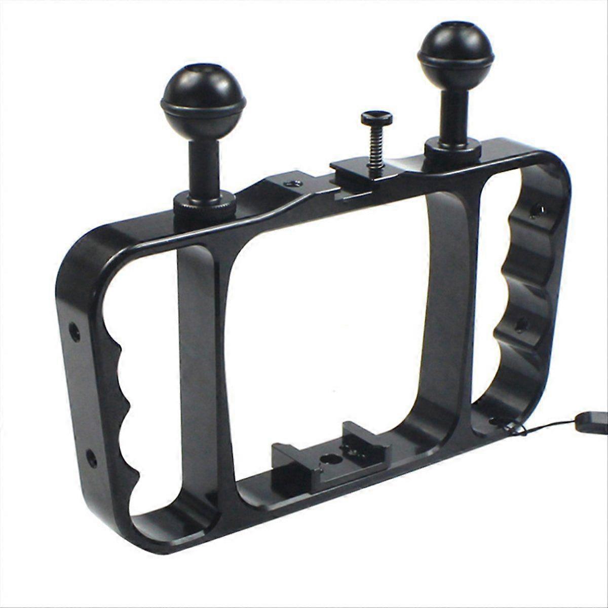 Underwater Action Camera Diving Rig Dual Handheld Diving Bracket Flashlight Stand Selfie Stick Stab