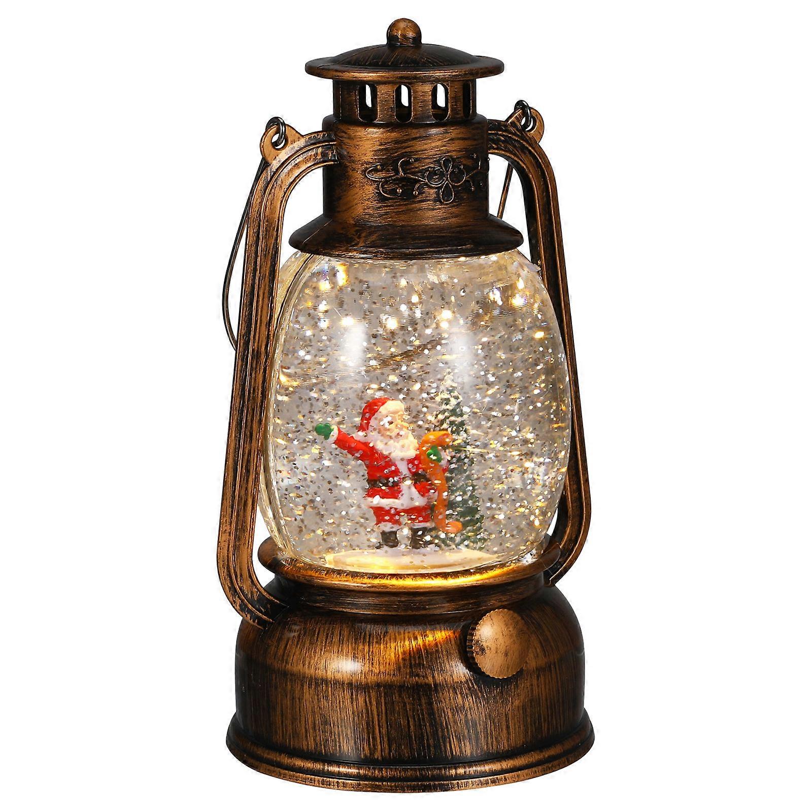 Christmas Snow Globe Light Music Box with Function Xmas Party Decor
