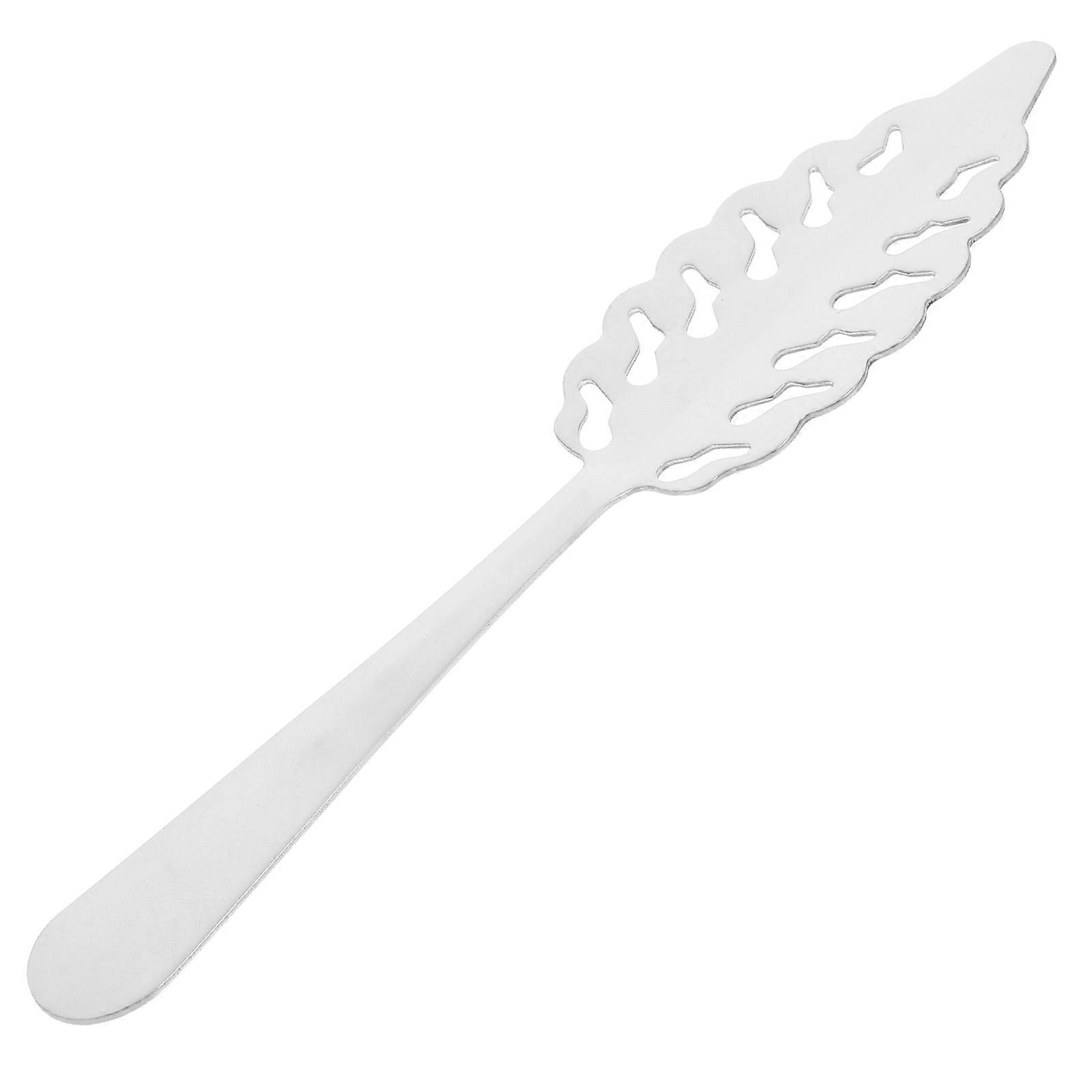 Silver Hollow-Out Absinthe Spoon for Bar Multi-Function Filter Spoon