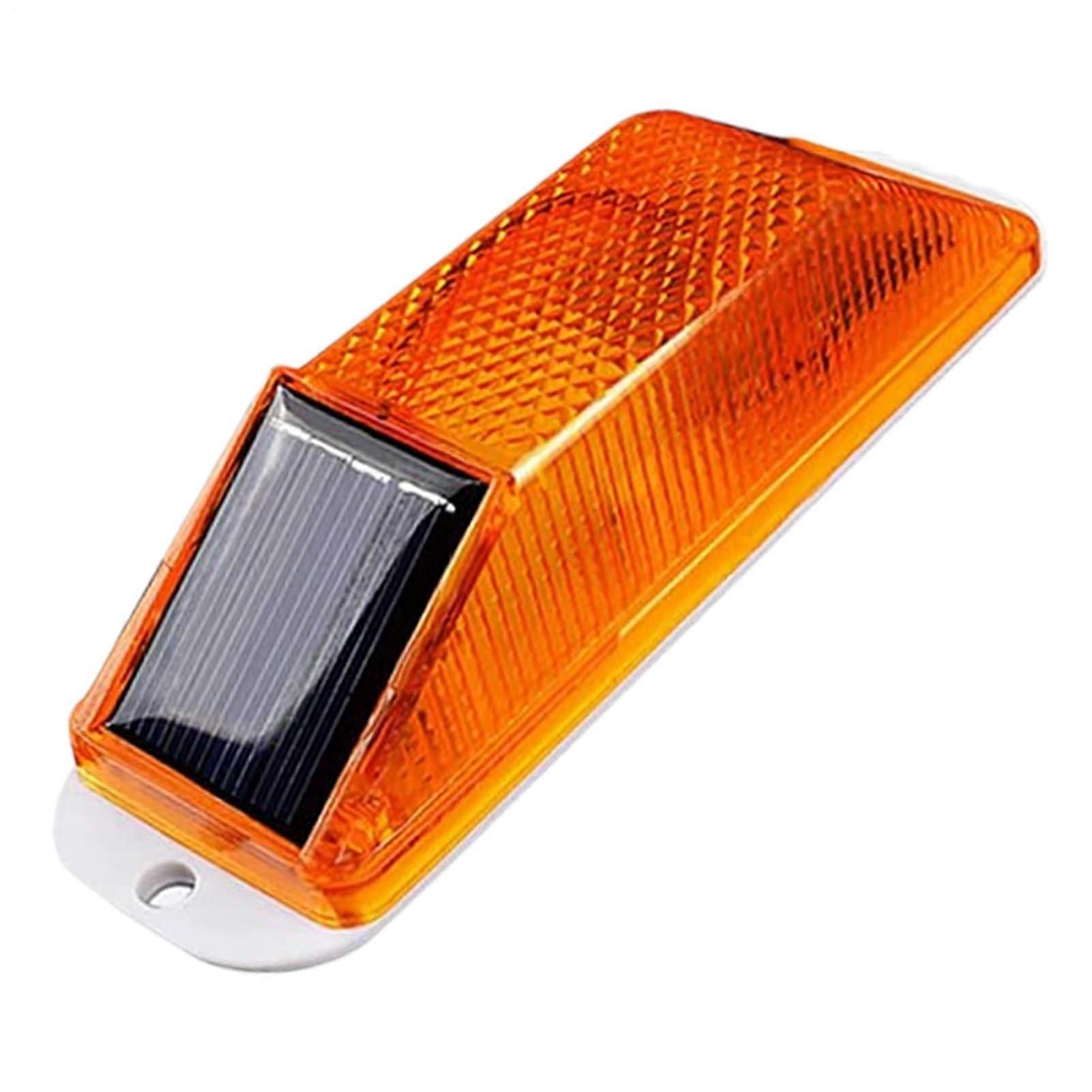 Solar Warning Light IP68 Waterproof Solar Powered LED Flashing Beacon For Construction, Road Work, Traffic Control