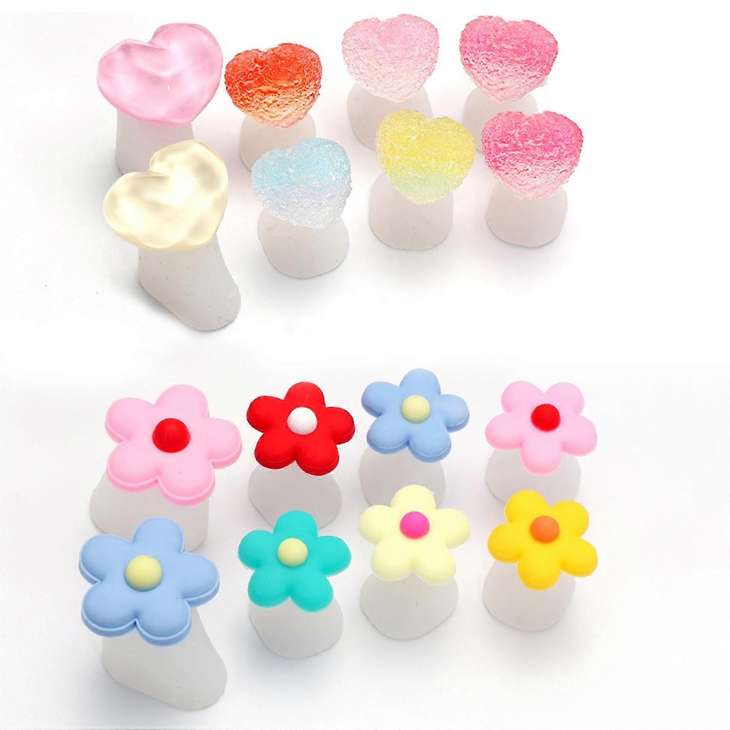 16pcs Silicone Toe Separators Pedicure Toe Spacers for Nail Art Smudge Washable Reusable