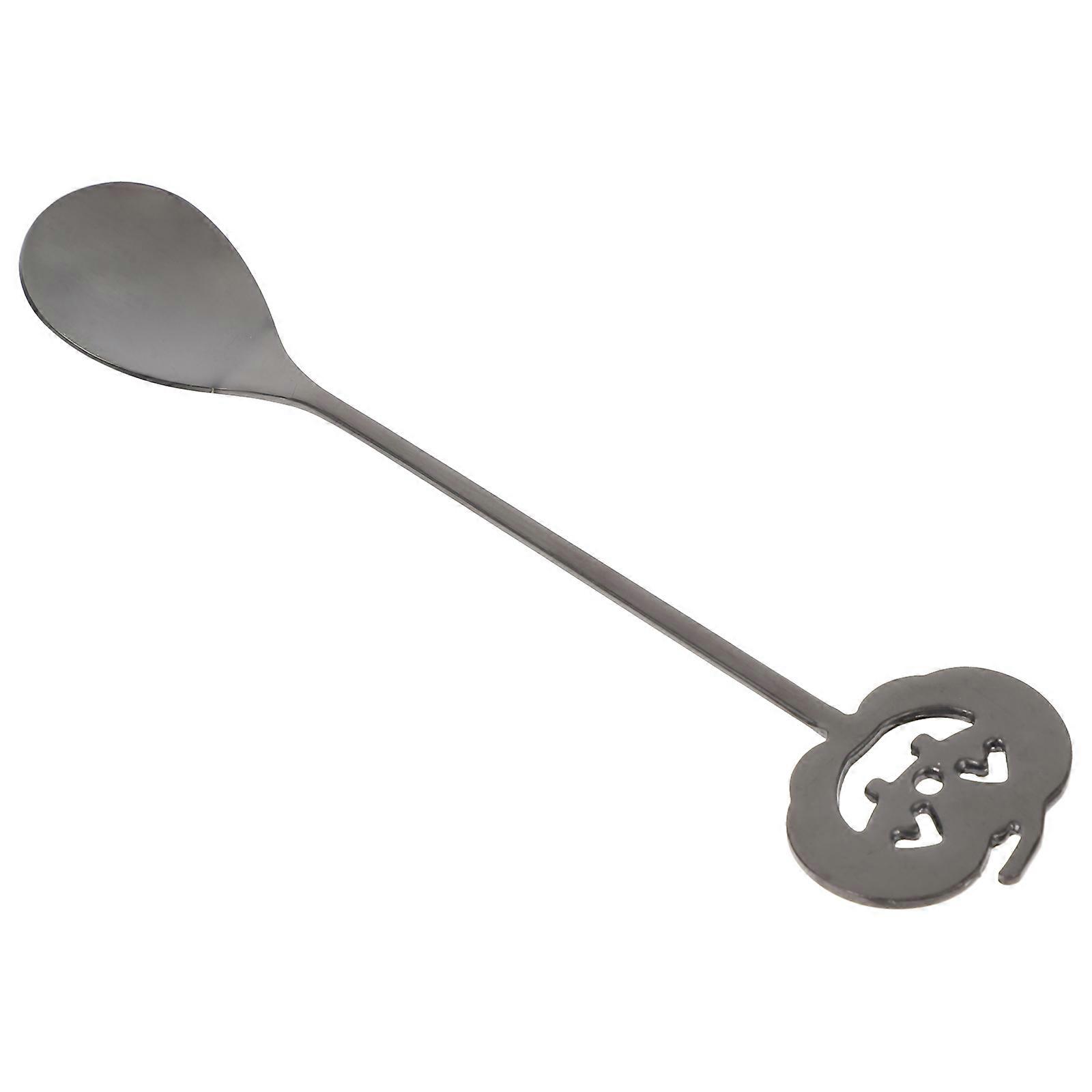 Halloween Pumpkin Head Spoon for Dessert Tasting Small Sugar Spoon