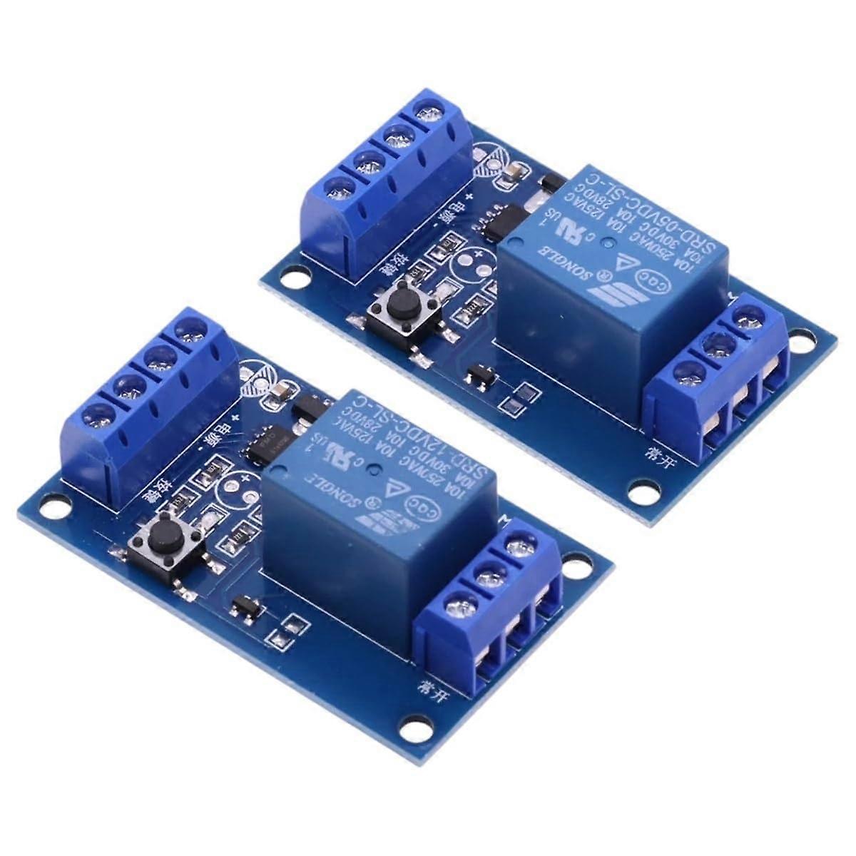 Bistable Relay Module 5V 12V Single Button OneKey Start Stop SelfLocking Switch for Automotive