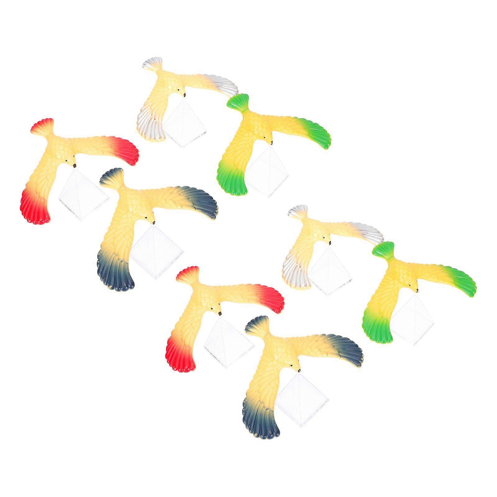 8pcs Balancing Bird Gravity Bird Balanced Eagle Retro Educational Plaything