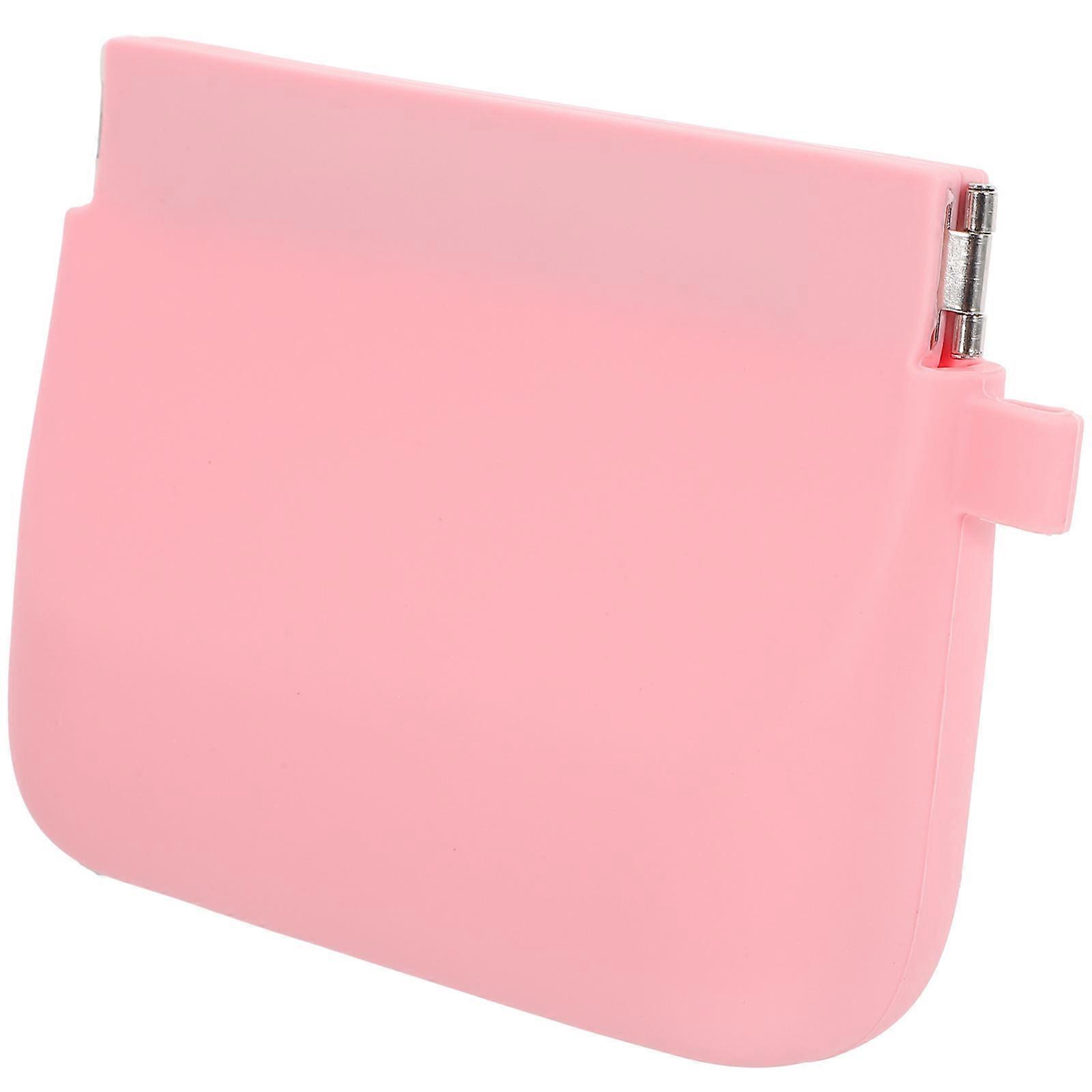 Pink Silicone Case Portable Storage for Aligners and Retainers with Tight Seal and Large Capacity
