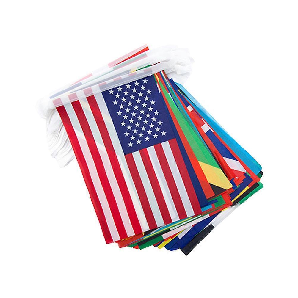 Soccer Flag National String Flag Banner for Decoration 1Set Set