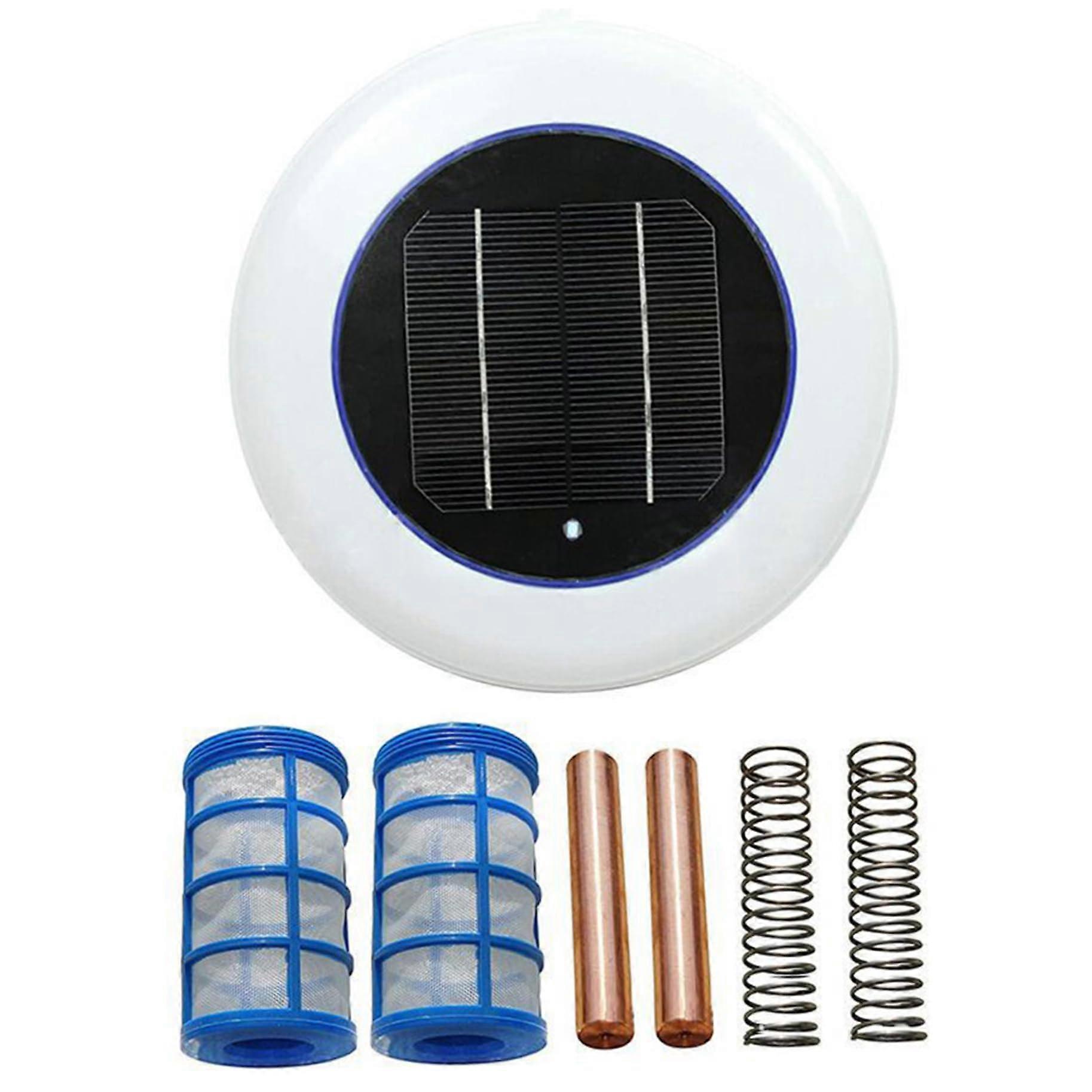 Solar Pool Ionizer 7pcs Set Chlorine Copper Algae Control for Above and InGround Pools