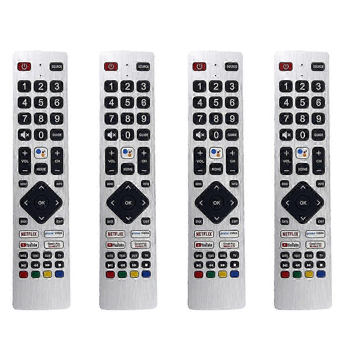 4X RMC0133 Remote Control Replace for TV Remote Control Free Setup