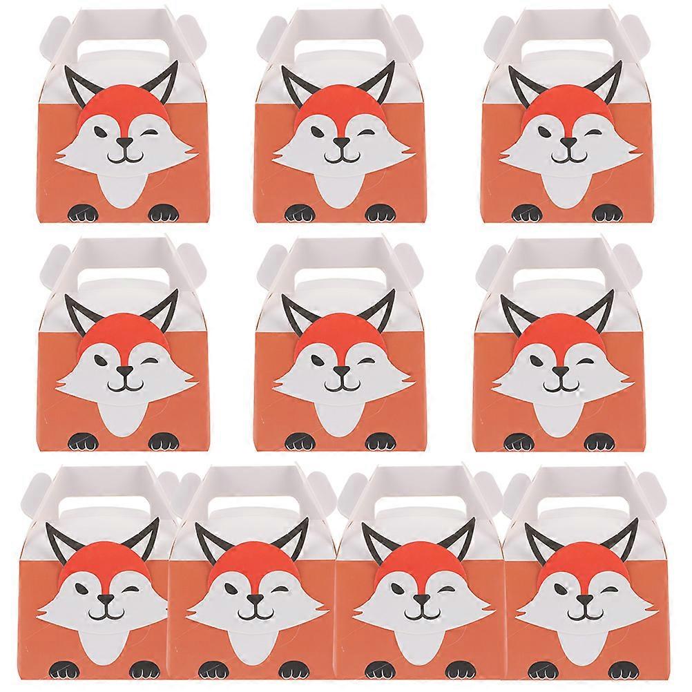 Sweets Box Animals Design Cookie Boxes Rectangular 15X11.5X8.5CM Carrying 20Set