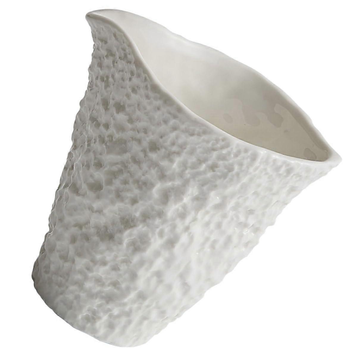 Ceramic Gravy Boat with Elegant Stone Pattern Sauce Pitcher for Coffee BBQ and Steak