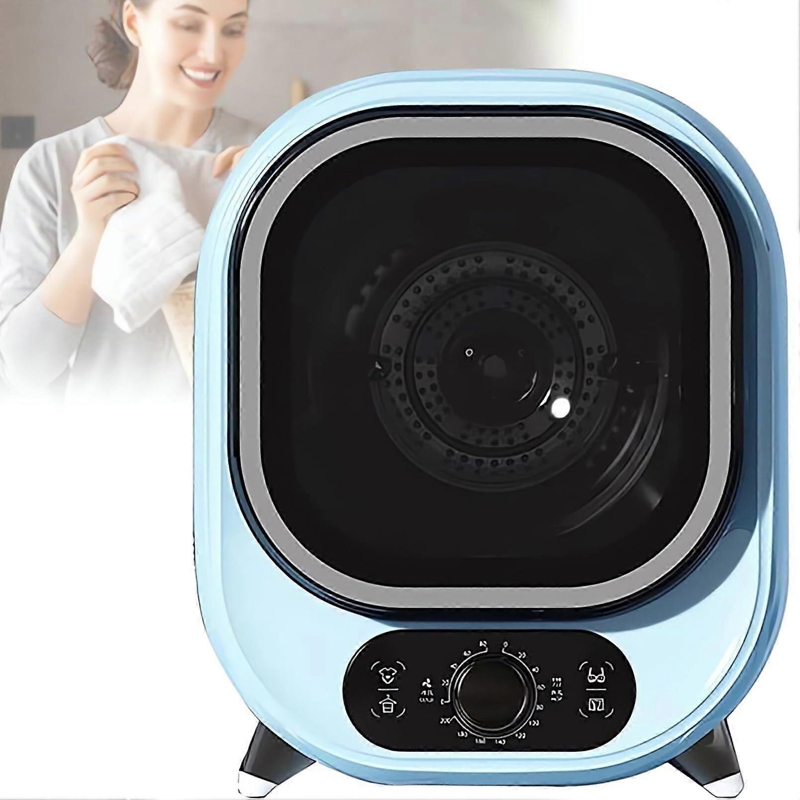 5kg Compact Vented Tumble Dryer with Dual Temperature Control, Low Noise 35dB, Blue Light Sanitization