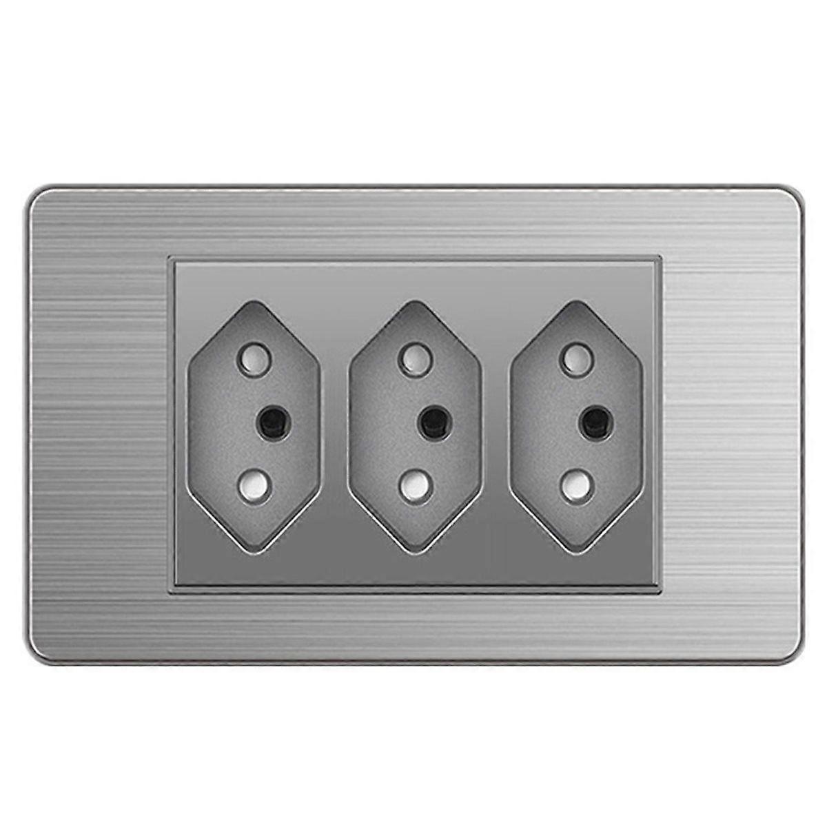 Brazilian Standard Socket Light Switch Socket Wall Power Socket 10A Fast Charge 3 BR Socket