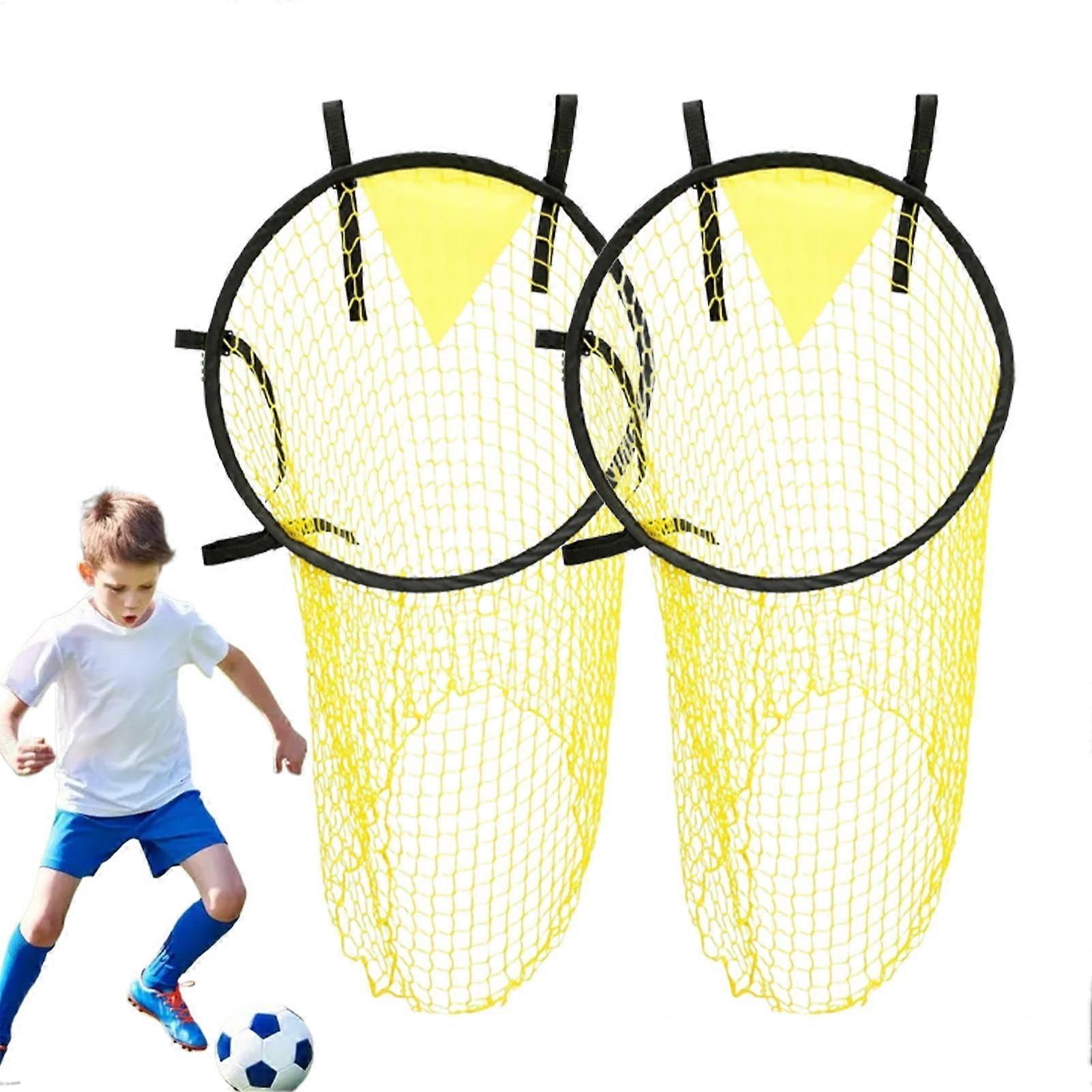 Football Training Net with Precision Target and Durable Metal Frame for Corner Practice