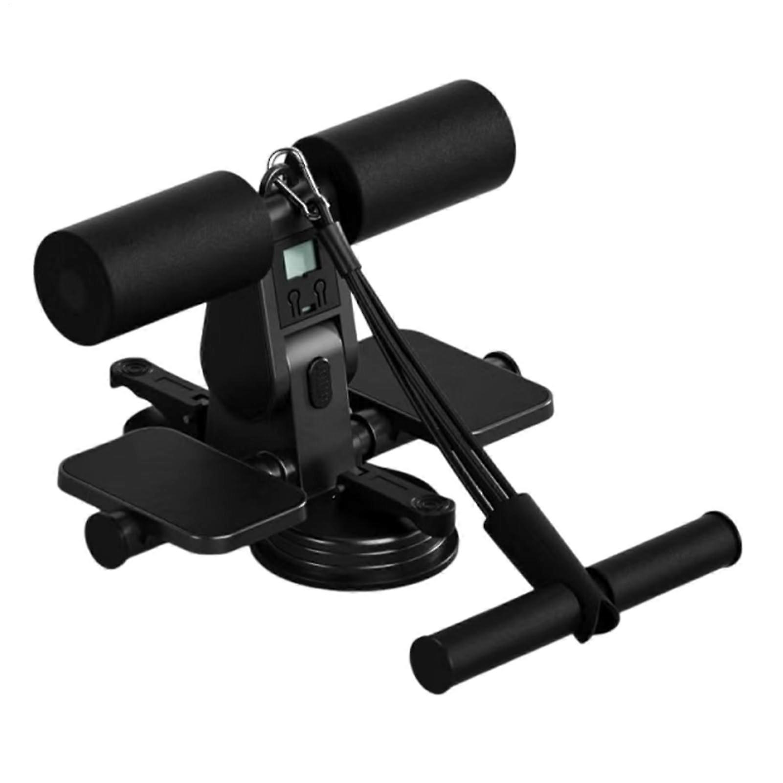 Sit Up Bar with Double Suction Stability, Adjustable Height Ab Trainer, Comfortable Foam Support