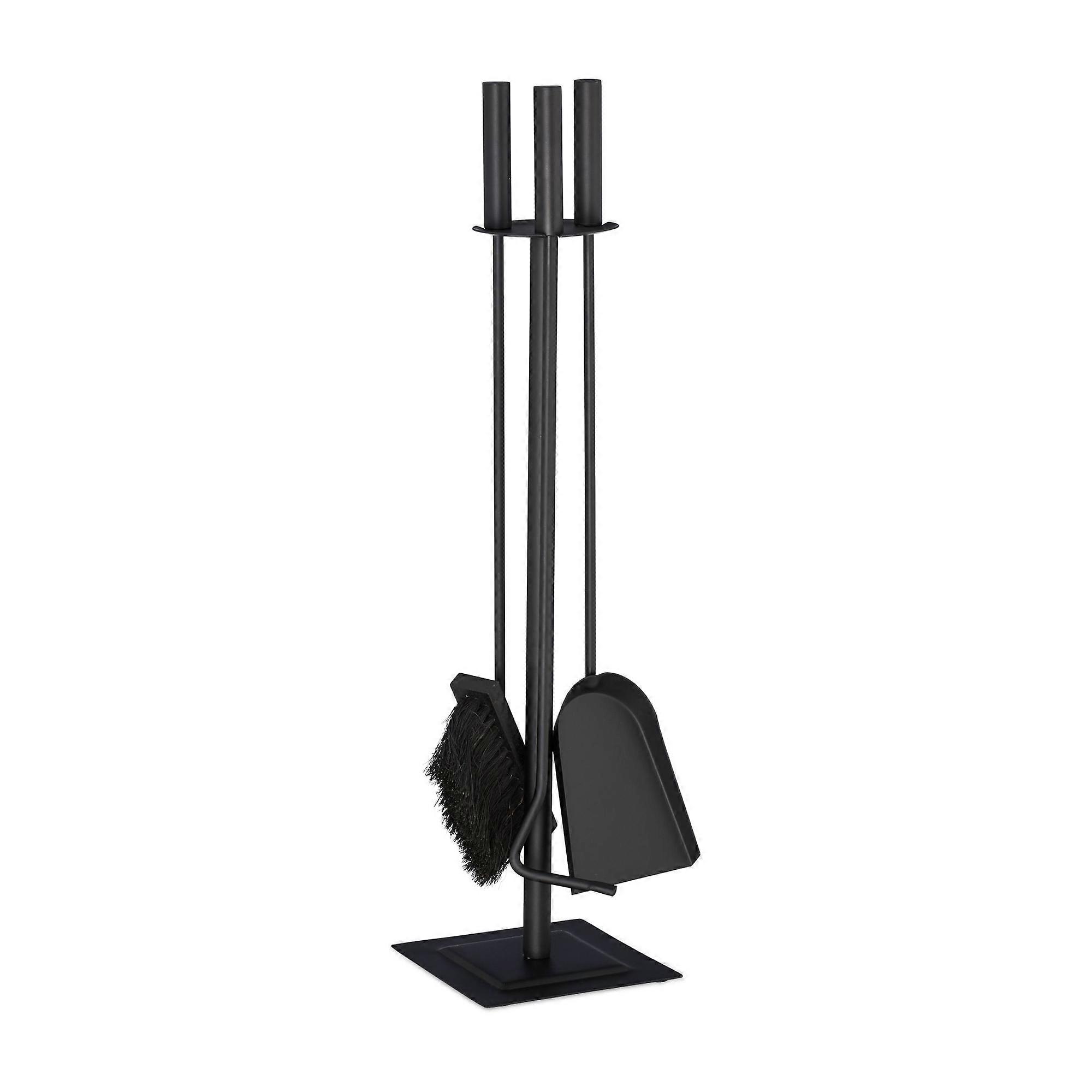 Fire Stand 4 Pieces Black
