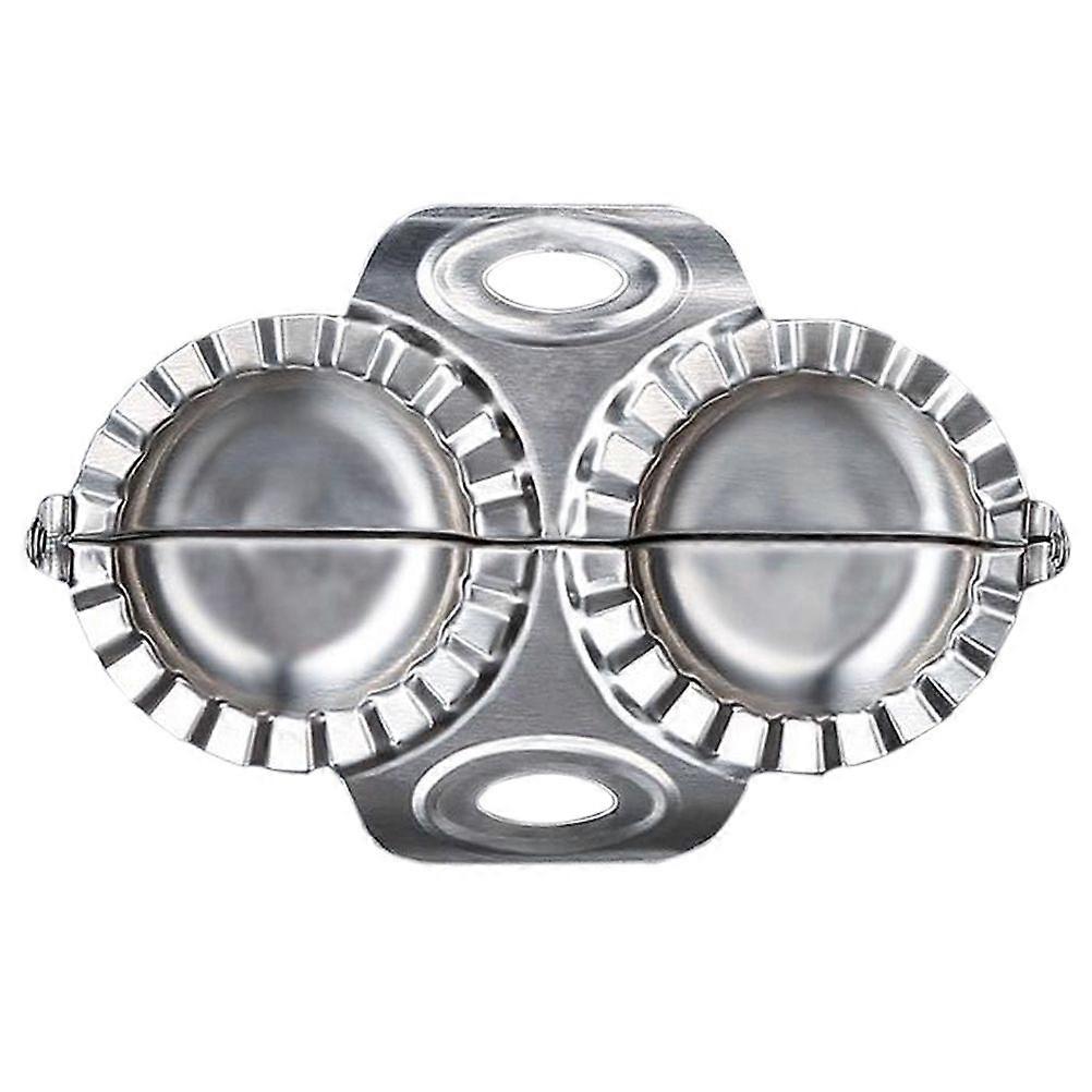 Durable Dumpling Mold Dumpling Making Tool Stainless Steel Dumpling Maker for Home Kitchen Restaurant (Silver)