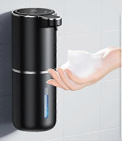 Automatic Foam Soap Dispenser Wall Mounted Touchless Smart Sensor USB Rechargeable IPX5 Black
