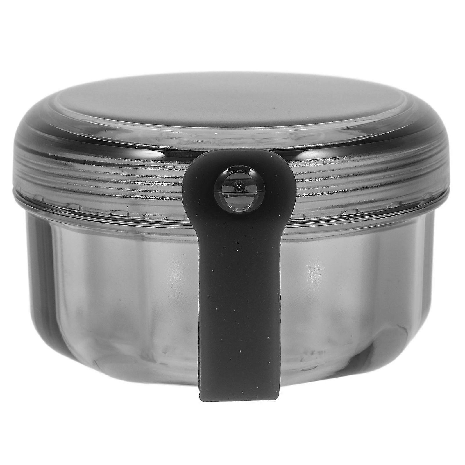 Grey Retainer Case Household Denture Box for Storage Portable Retainer Case