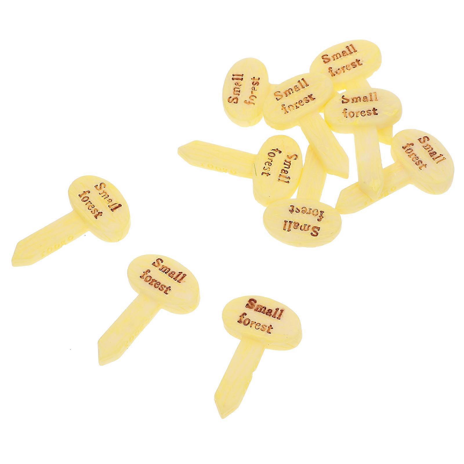Simulation Decors Micro Guidepost Decors for Decoration Use 10Pcs