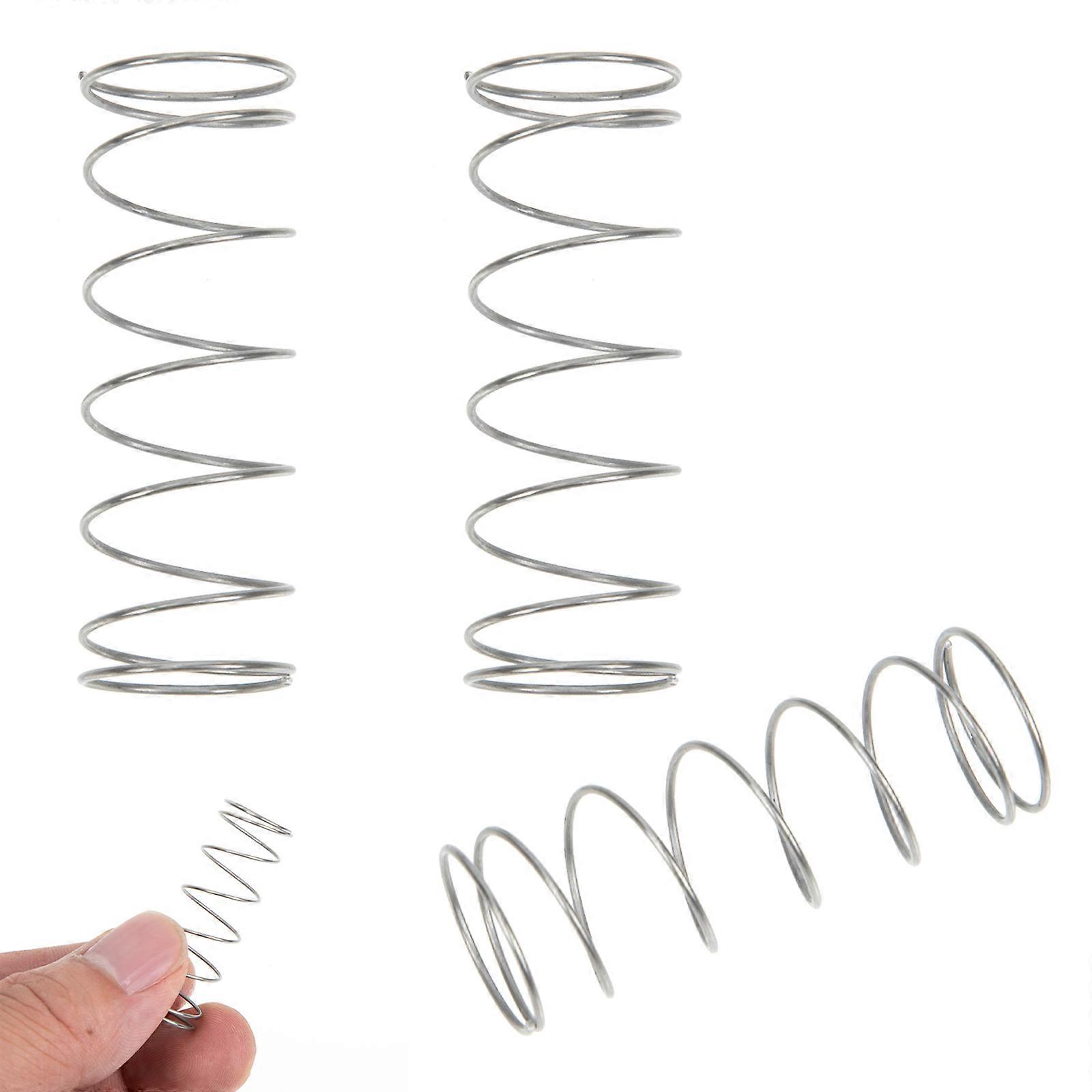 Silver Trumpet Button Accessories Spring Replacement for Trumpet Use 3Pcs Pack