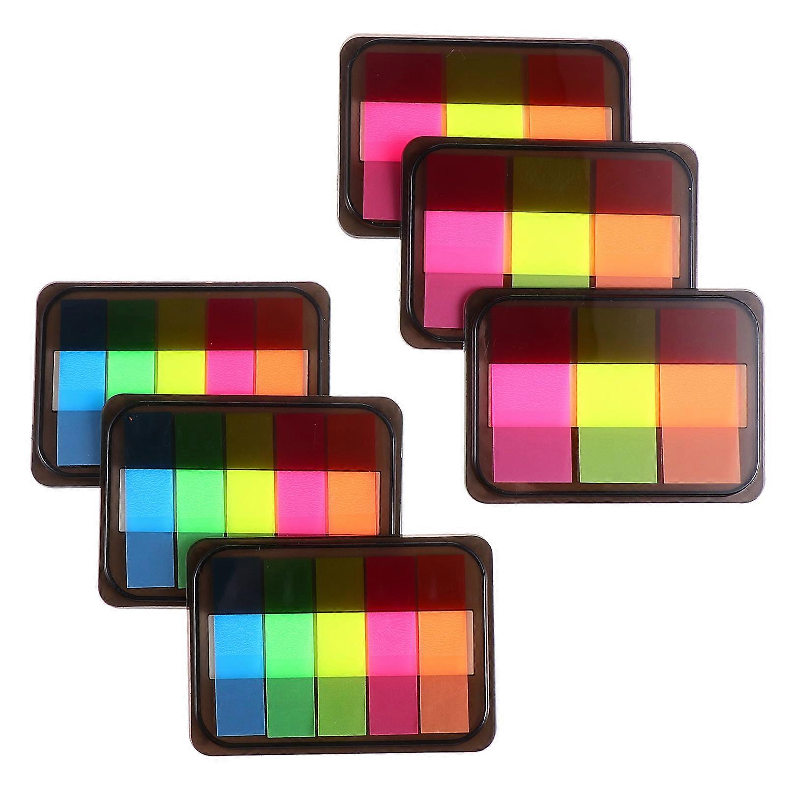 Sticky Label Student Index Tabs for Schedule Planning 6Pcs Pack