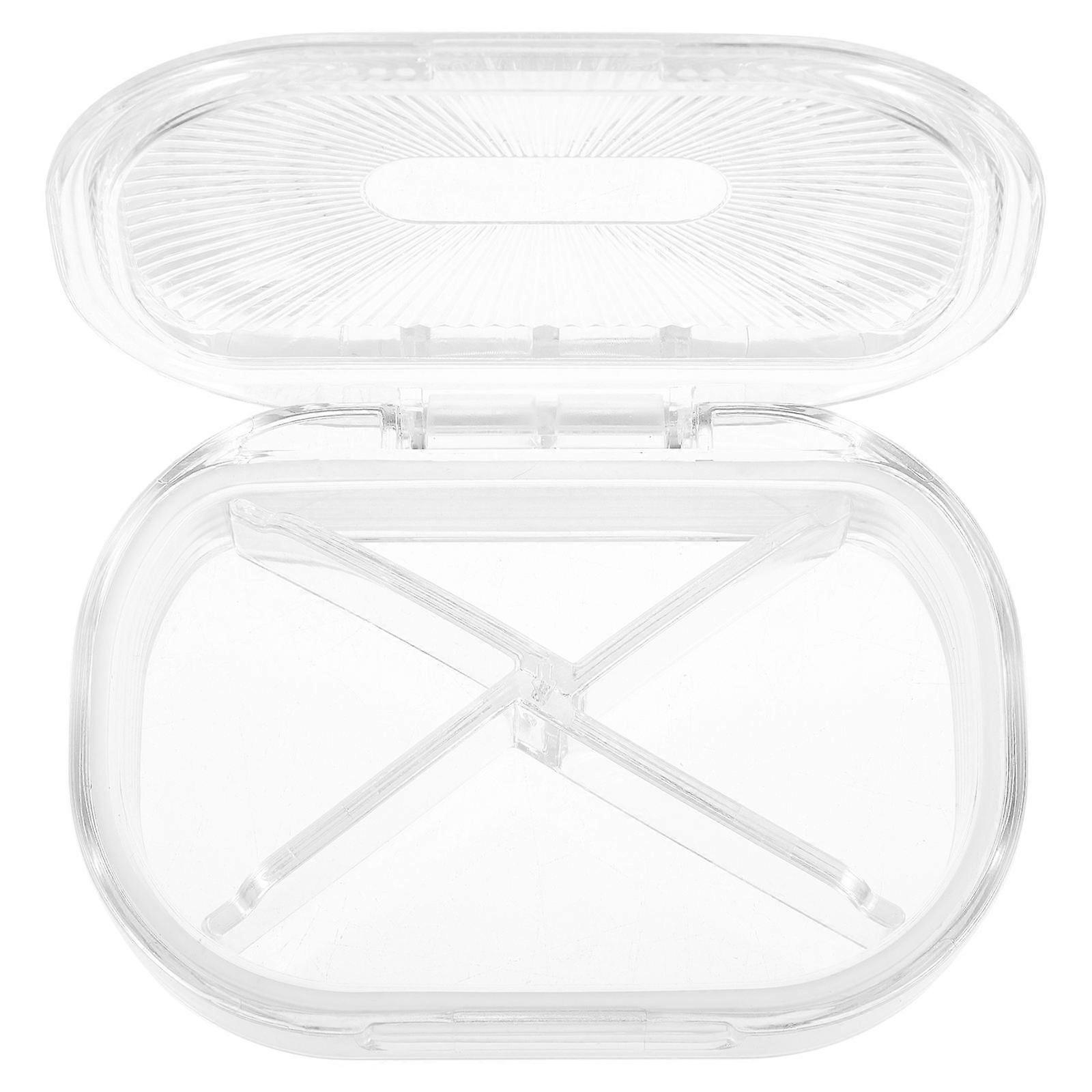 Denture Container Plastic Material Safe And Durable Indoor Use Travel 1Pack