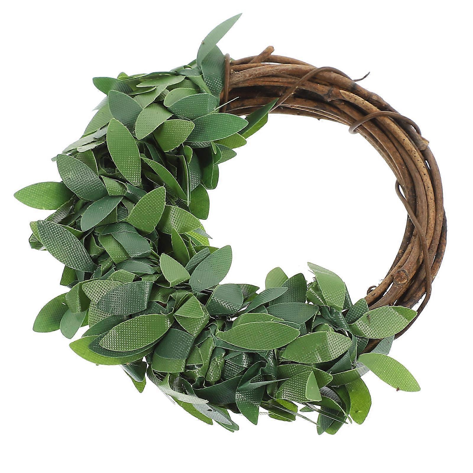 Artificial Leaf Napkin Ring Green Leaf Napkin Rings for Table Decor 6Pcs
