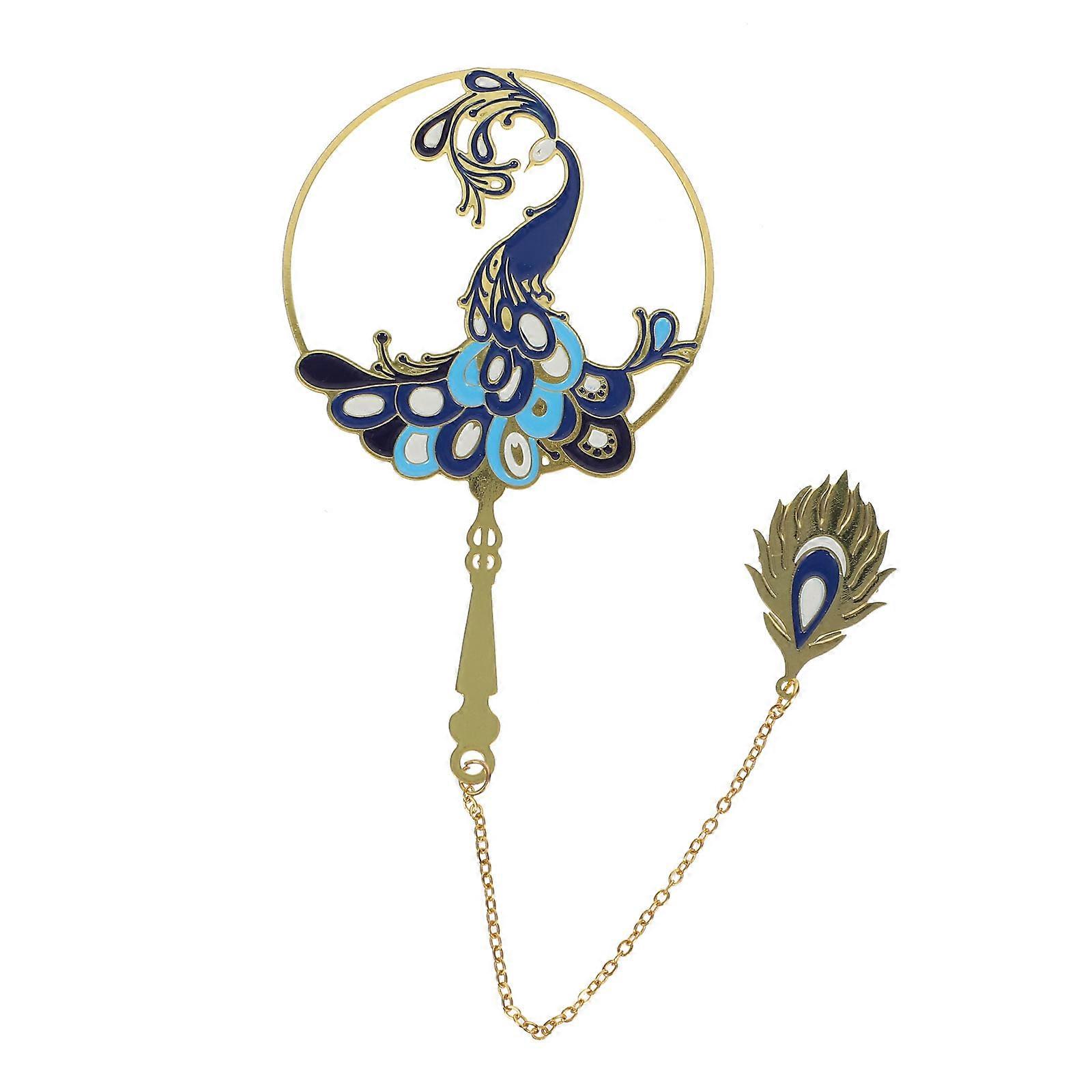 Metal Bookmark for Reading Circular Fan Shape 1Pcs Practical Decoration