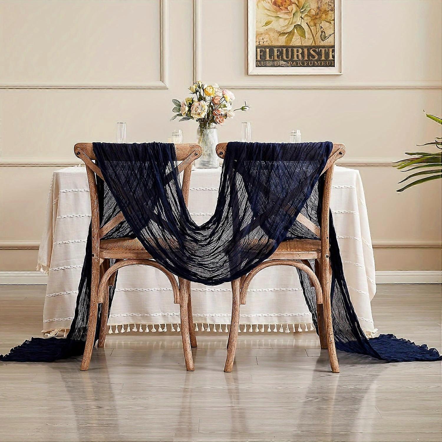 1pc, Multi-Color Pleated Table Flag - Elegant Home Decor for Dining Table