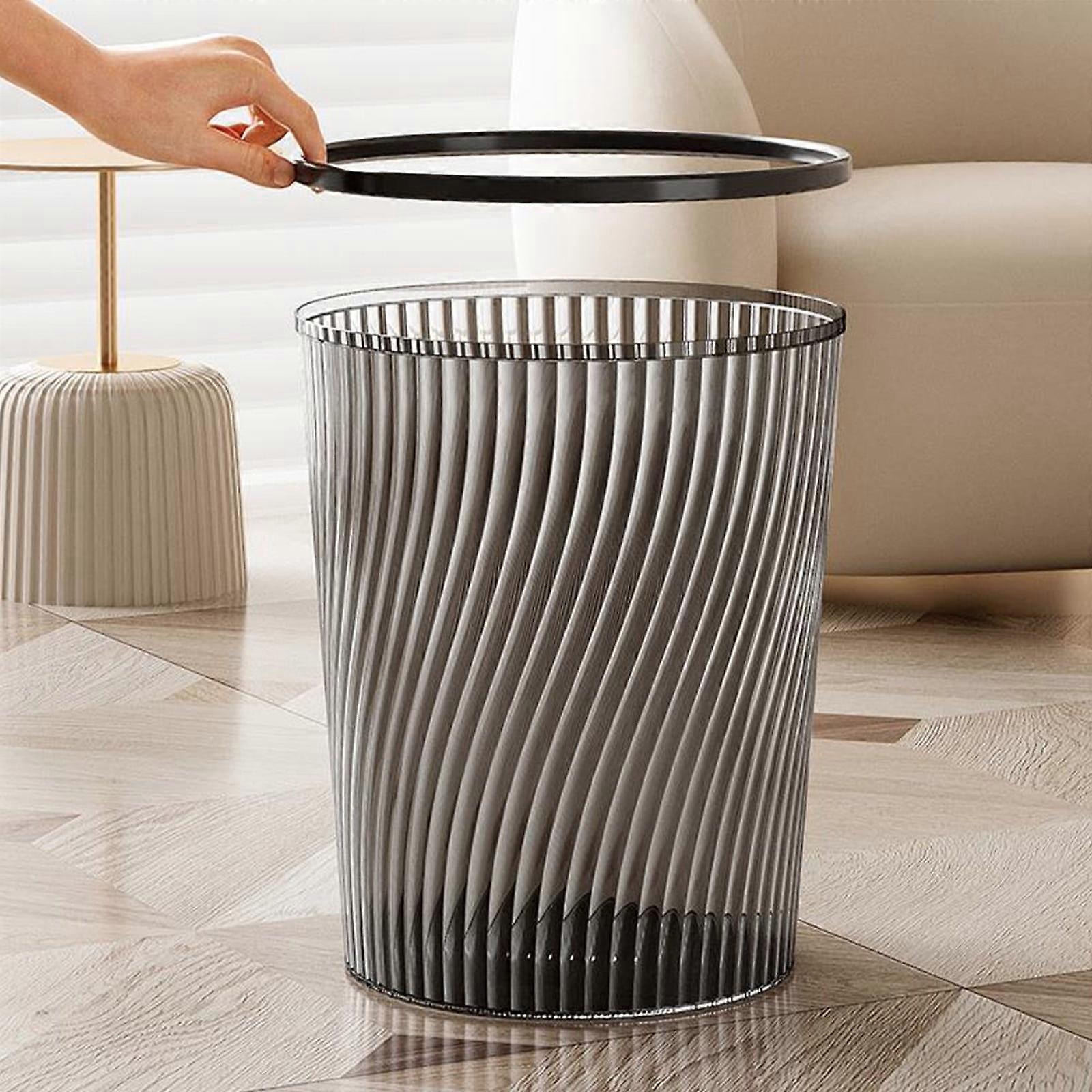Vertical Light Translucent Large Capacity Trash Can Style Trash Can 12L
