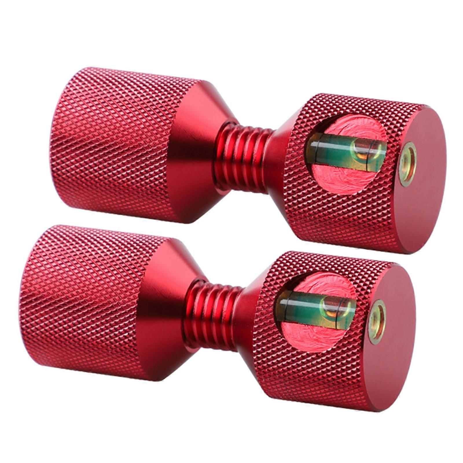 2 Hole Flange Alignment Pin Includes Bubble Level 1-1/8 Two Hole Gradient Positioning Pin Flange Alignment Pin  Red