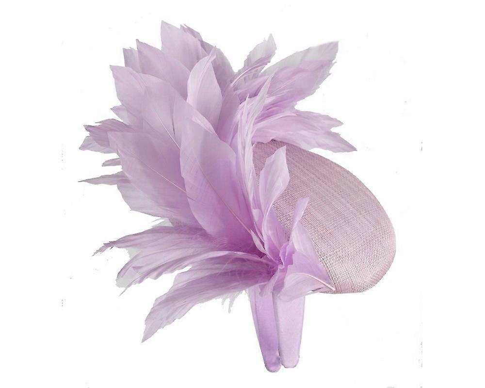 Lilac feather spring facing fascinator S283LI