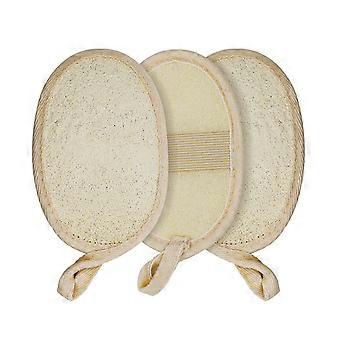 3 Packs Natural Exfoliating Loofah Sponge Pads for Gentle Skin Care, DualSided EcoFriendly Shower Use