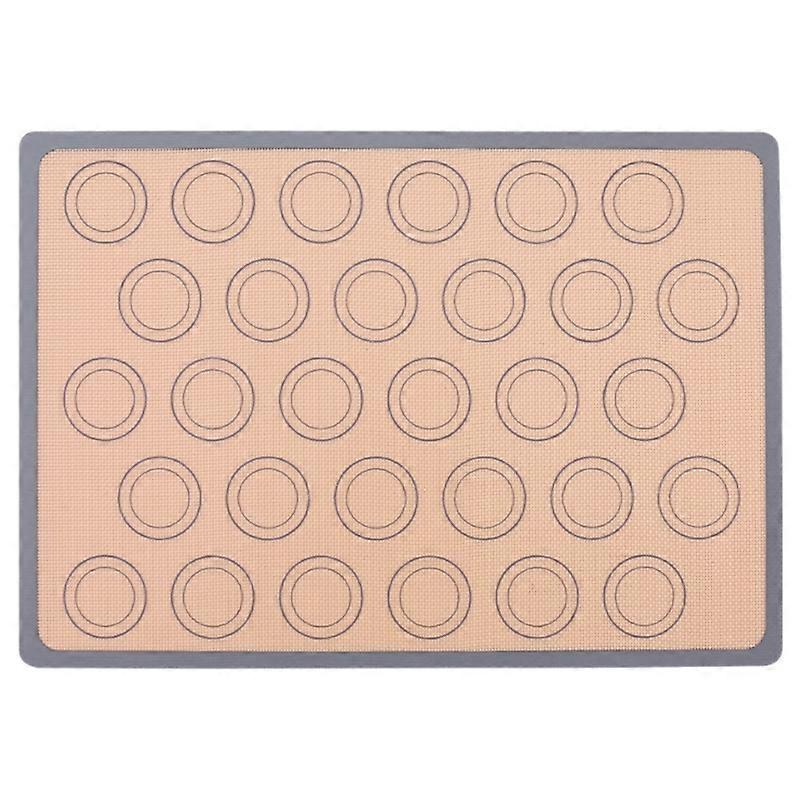 High Temperature Resistant Round Macaron Mat Non-Stick Baking Pan Mat