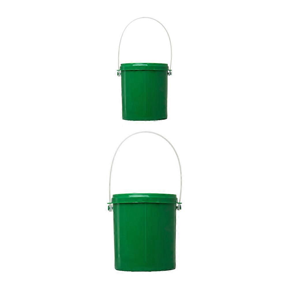 2pcs Angeln Köder Eimer Atmungsaktive Live Regenwurm Maden Wurm Köder Container