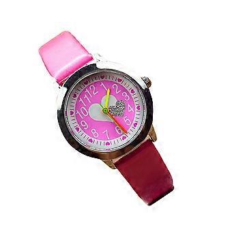 Children Watch Decorative Wristwatch for Kids Use 1Pcs Rosy Color Design