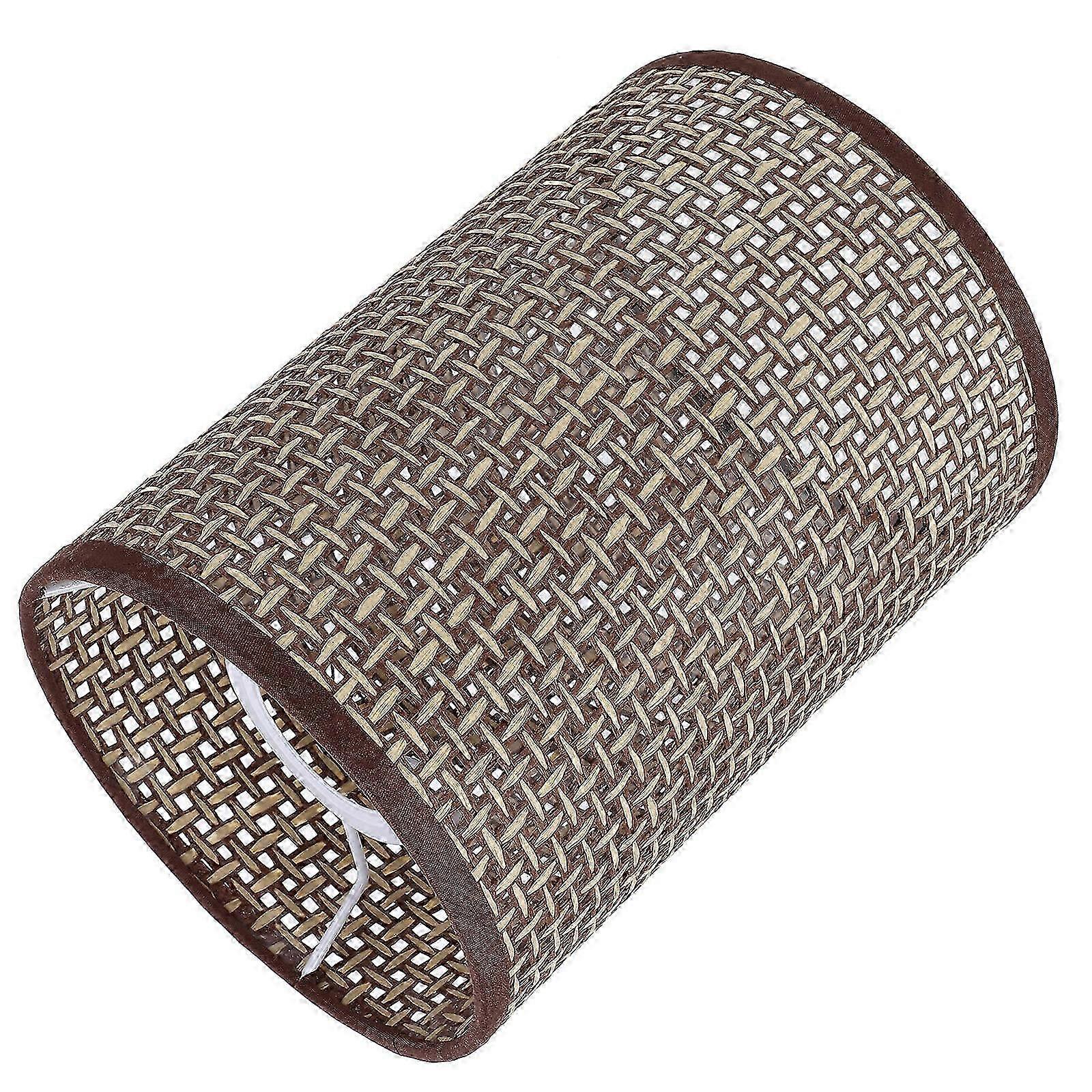 Rattan Table Lamp Shade, E27/E14 Socket, Soft Light, Home Decor