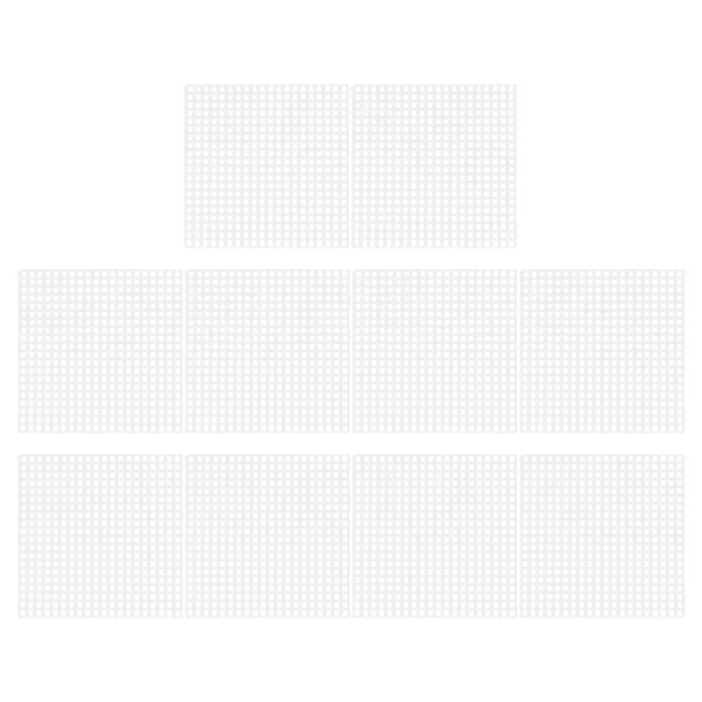 Plastic Mesh Sheet Square Canvas for Sewing 20Pcs White Durable Sheets