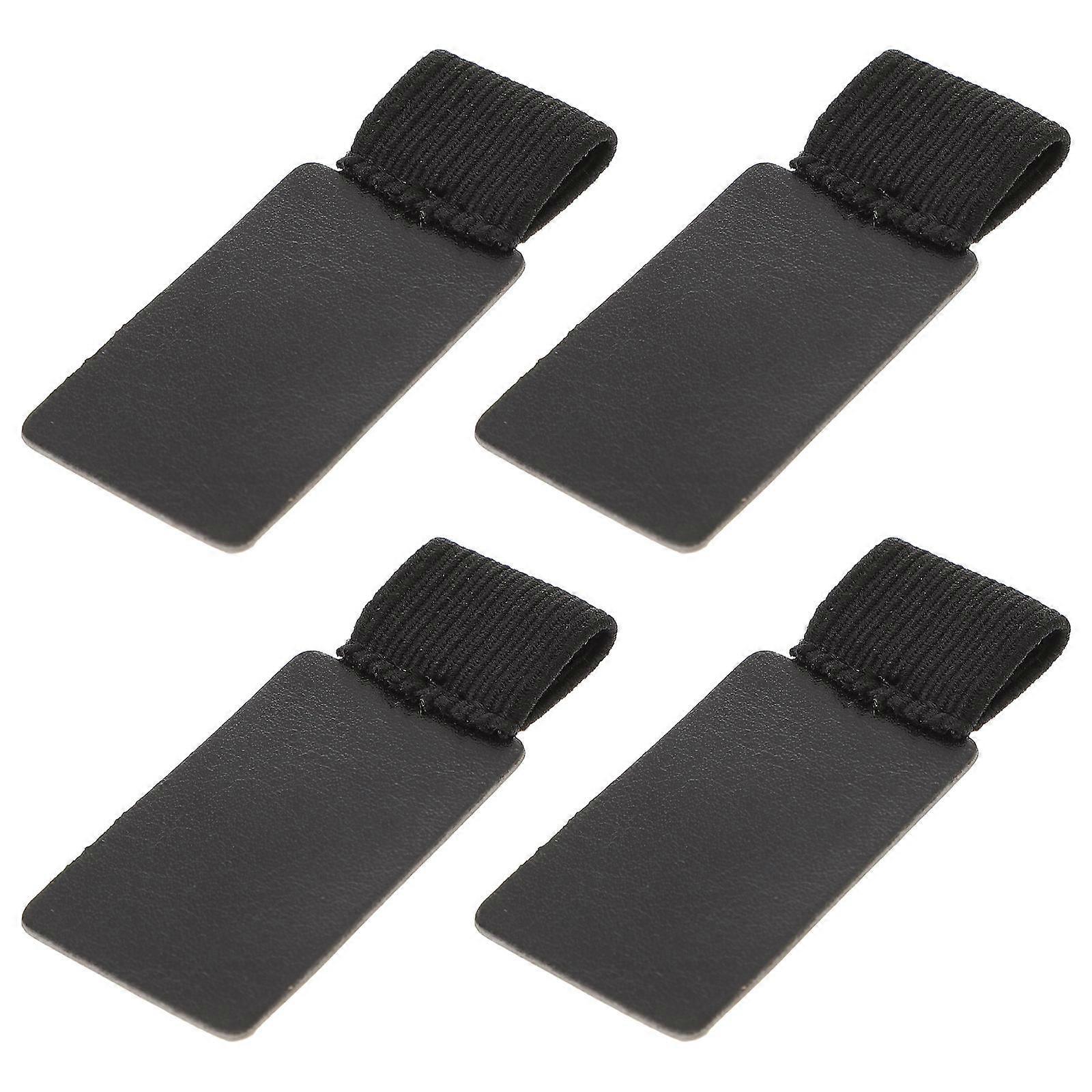 Elastic Pen Holder Black Creative Notebook 4Pcs Pack