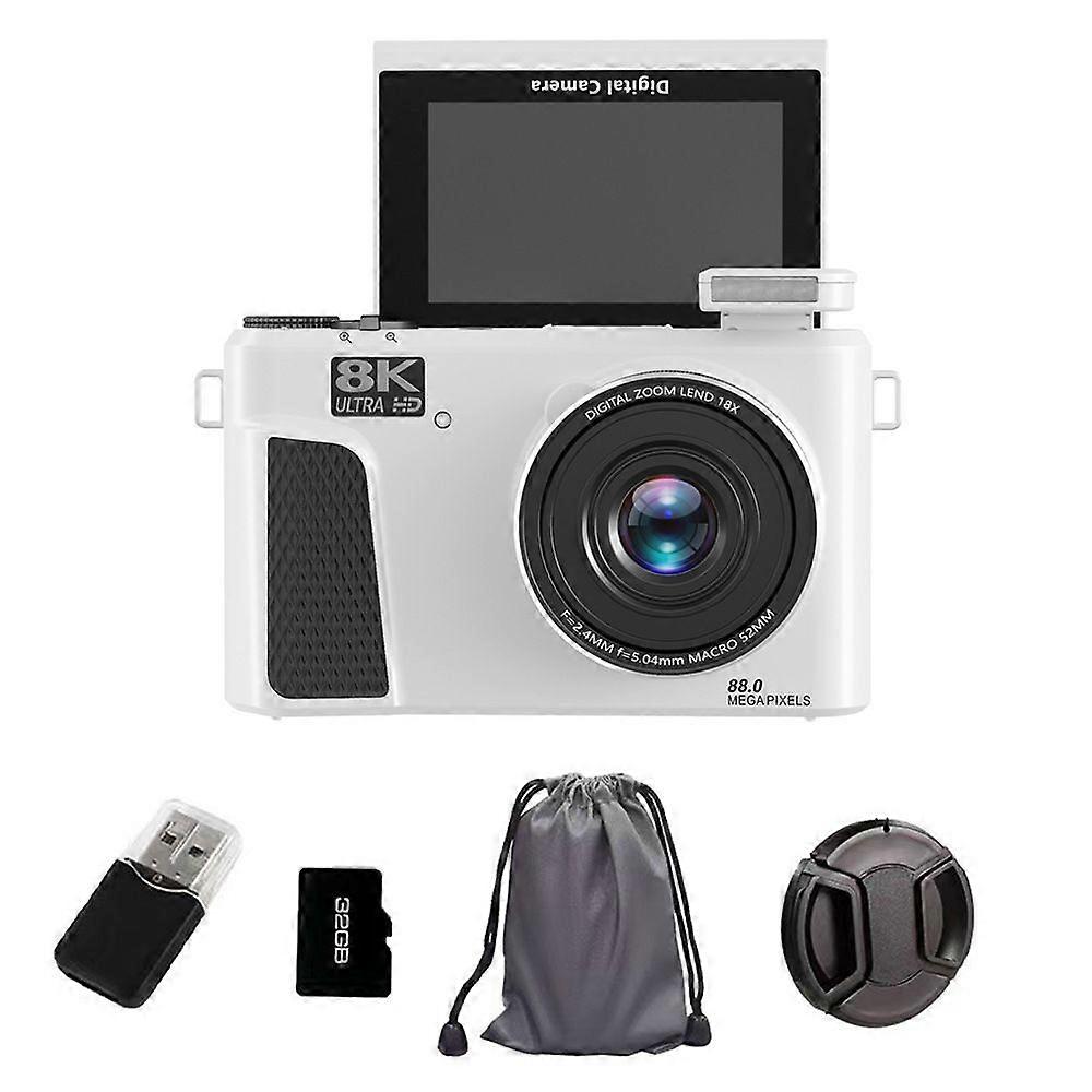 Ultra-High-Definition 8K Mirrorless Digital Camera With A Flip Screen