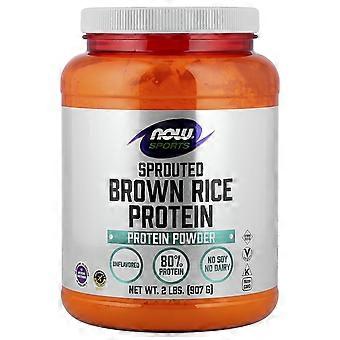 NOW Foods, Sports, Proteína em Pó de Arroz Integral Germinado, Sem Sabor, 907 g (2 lbs)