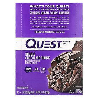 Quest Nutrition, proteiinipatukka, tuplasuklaapala, 12 patukkaa, 60 g/kpl