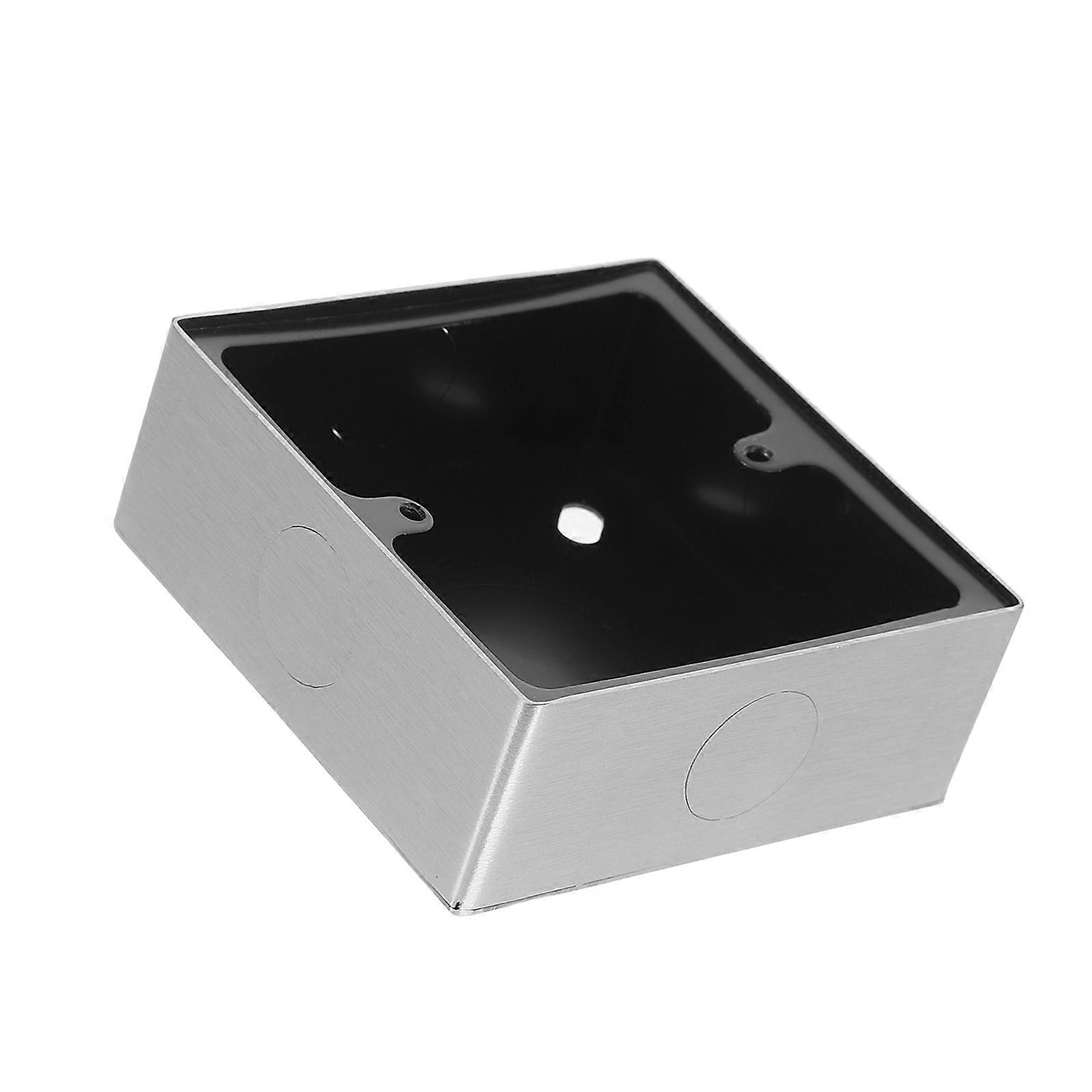 Stainless Steel 86 Type Wall Switch Socket Box Multi-Function Flush Mount Electrical Outlet Dustproof Junction Connector