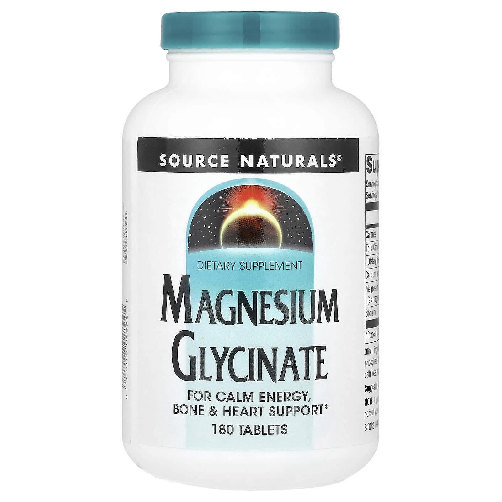 Source Naturals, Magnesium Glycinate , 180 Tablets