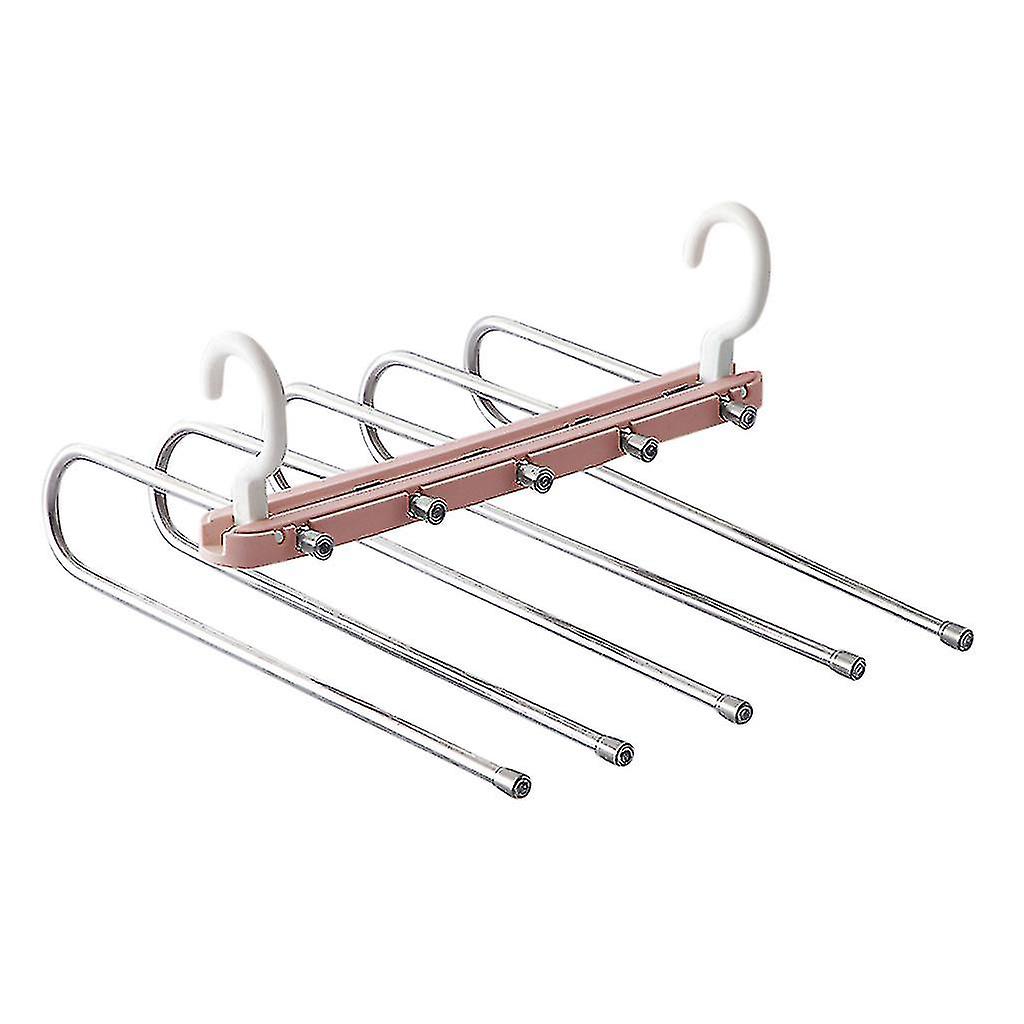 Folding Multifunctional Multi-layer Magic Pants Rack Wardrobe Storage Artifact