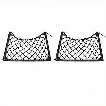 2 Stück großes Stretch-Mesh-Aufbewahrungsregal, Cargo-Mesh-Zeitungsständer, für Auto, Wohnwagen, Wohnmobil, Boot, Wohnmobil, Bus-Aufbewahrungszubehör
