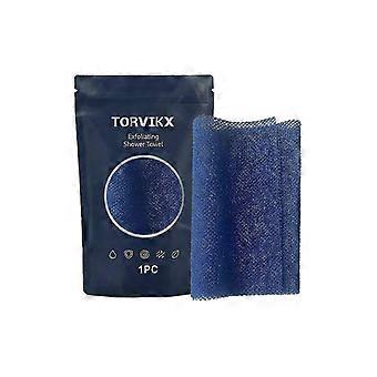 Exfoliating Shower Towel, Premium Scrub Wash Cloth For Face Body, 2-in-1 Exfoliating Washcloth, Body Scrubber With 2 Sides For Smooth Skin