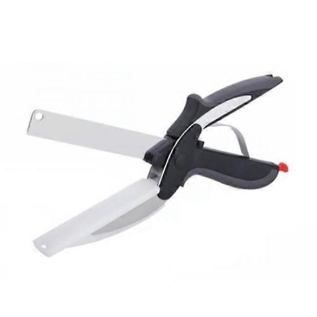 Knife-scissors with cutting board - Multipurpose - Black