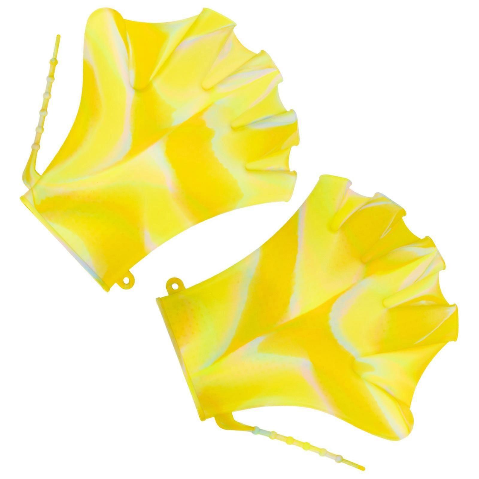 Plaquettes de natation réglables en silicone (1 paire) pour l'entraînement aquatique.